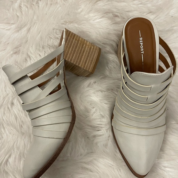 SOLD!!! Size 10 - Report Stylish Block Heel Mules - Picture 8 of 9